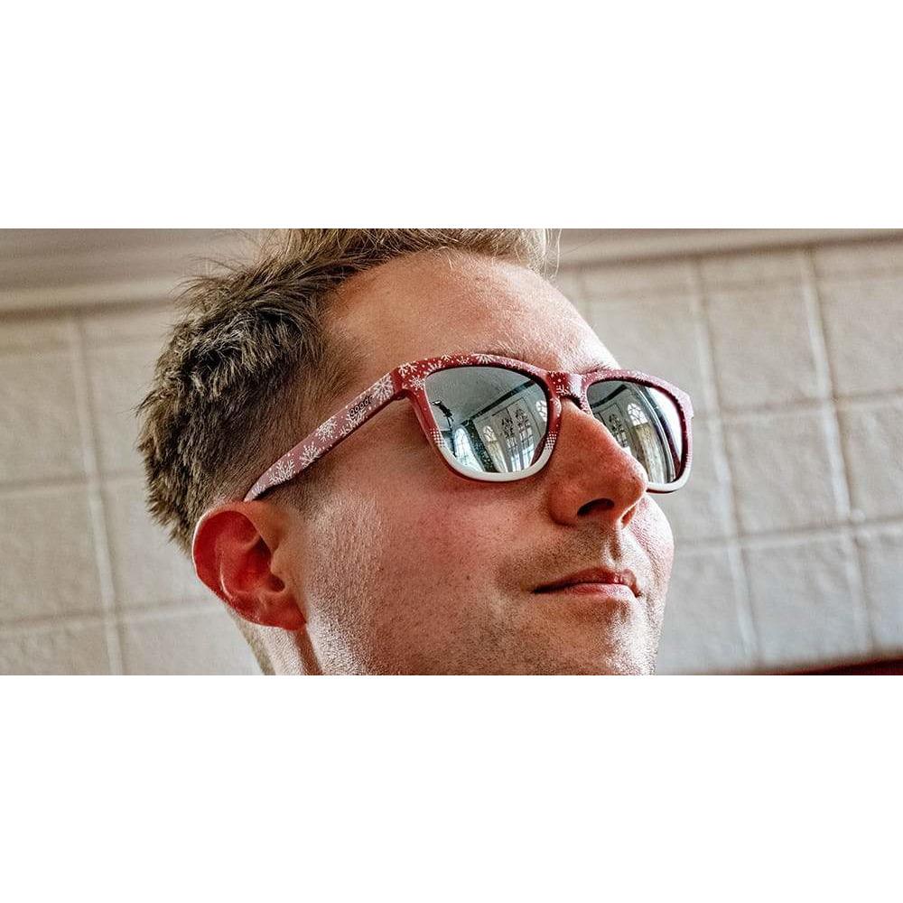 goodr Running Sunglasses - Happy Festivus Ya' Filthy Animal - Bauman's Running & Walking Shop