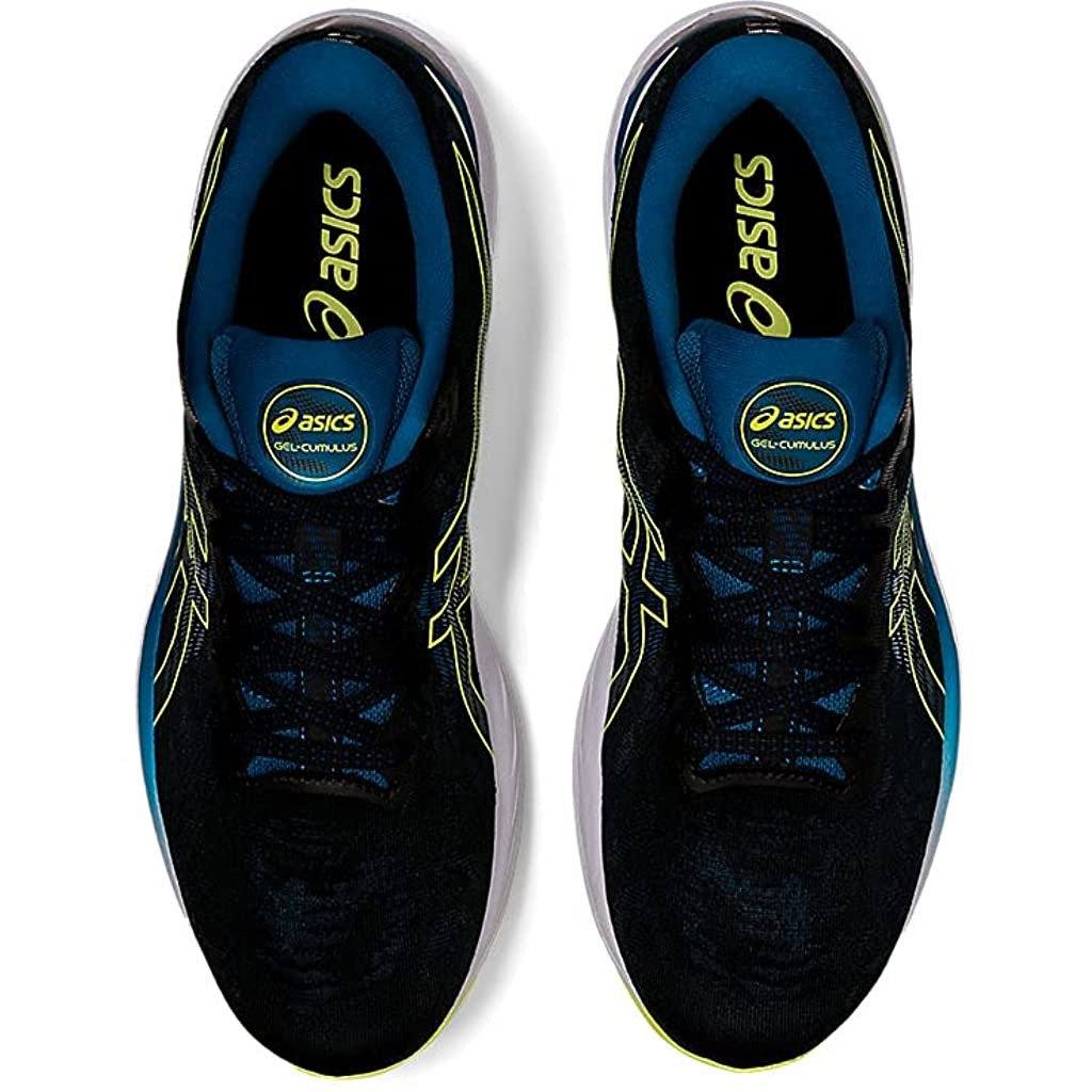 Men's ASICS GEL-CUMULUS 23 (Black/Glow Yellow) - Bauman's Running & Walking Shop