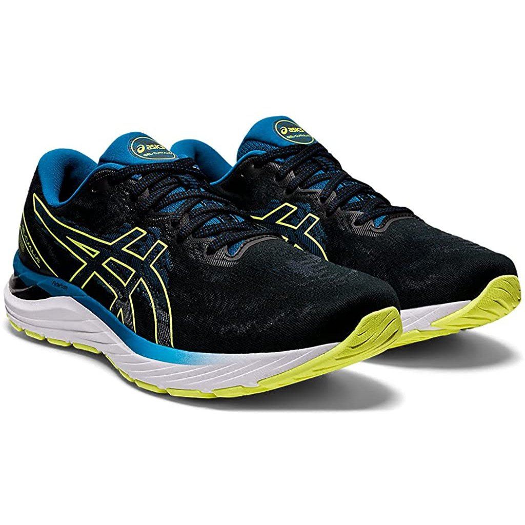 Men's ASICS GEL-CUMULUS 23 (Black/Glow Yellow) - Bauman's Running & Walking Shop
