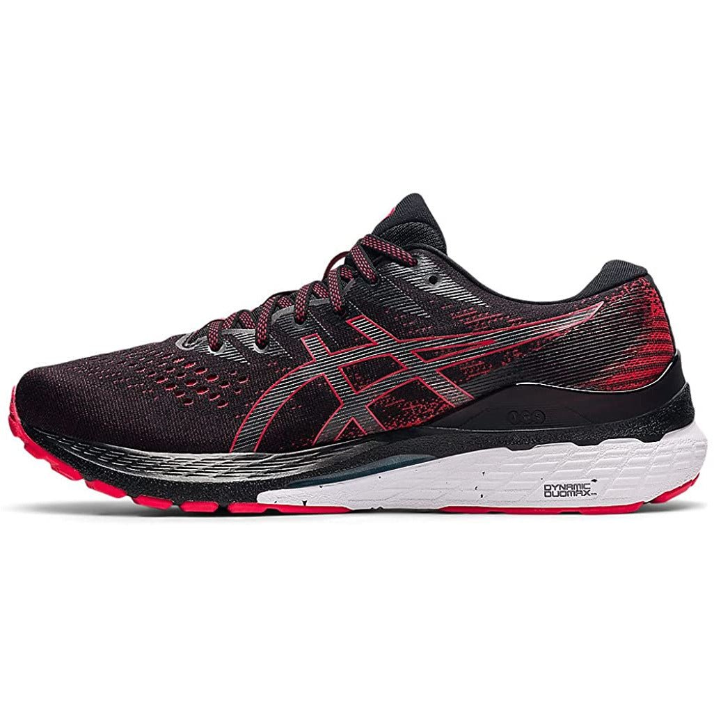 Men's ASICS Gel-Kayano 28 (Black/Electric Red) - Bauman's Running & Walking Shop