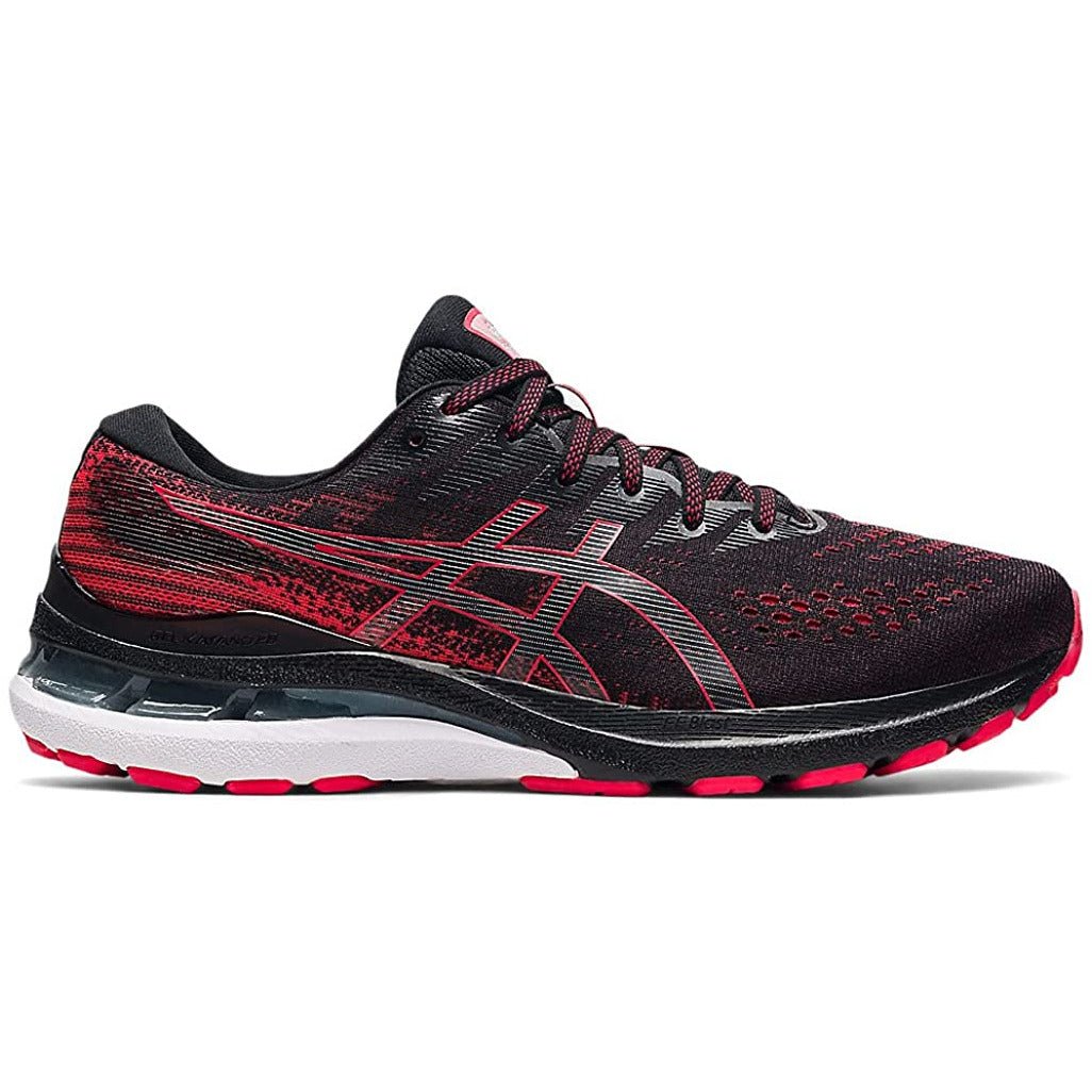 Men's ASICS Gel-Kayano 28 (Black/Electric Red) - Bauman's Running & Walking Shop