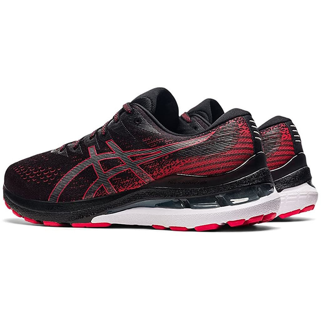 Men's ASICS Gel-Kayano 28 (Black/Electric Red) - Bauman's Running & Walking Shop