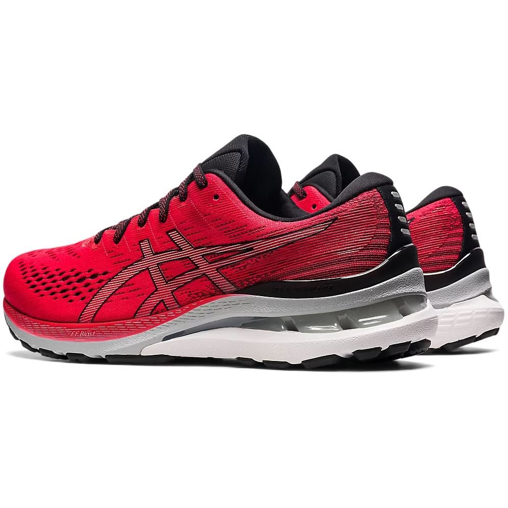 Men's ASICS GEL-KAYANO 28 (Electric Red/Black) - Bauman's Running & Walking Shop