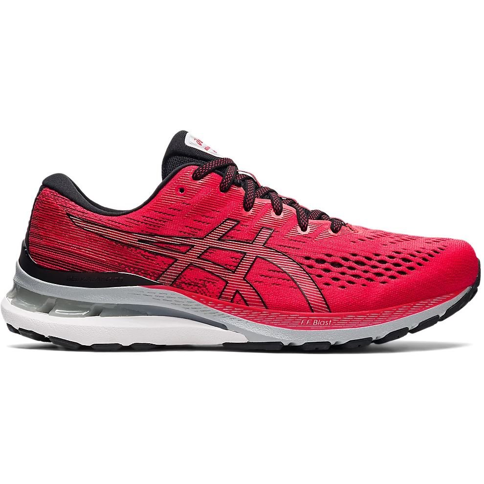 Men's ASICS GEL-KAYANO 28 (Electric Red/Black) - Bauman's Running & Walking Shop
