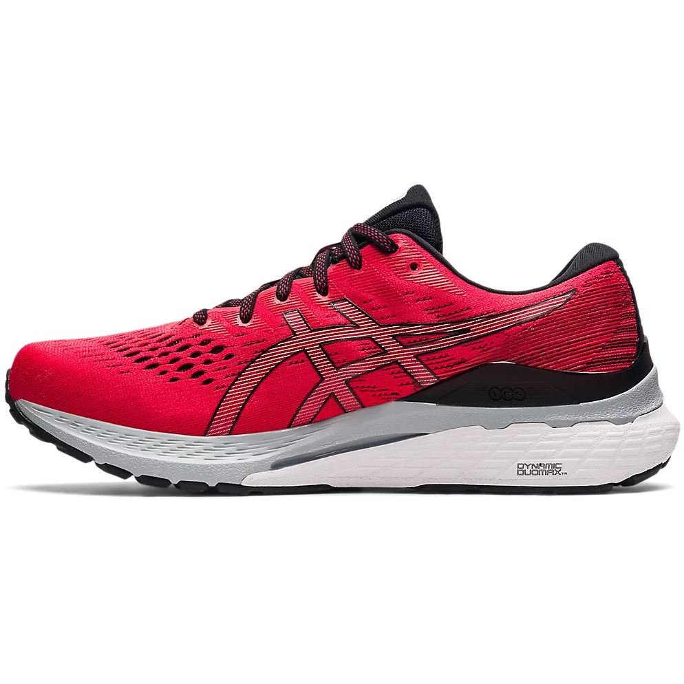 Men's ASICS GEL-KAYANO 28 (Electric Red/Black) - Bauman's Running & Walking Shop
