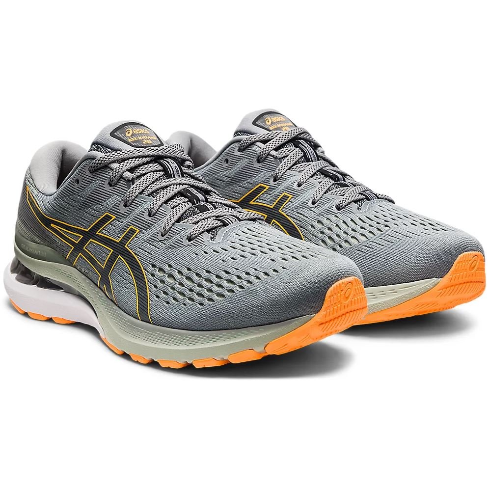 Men's ASICS GEL-KAYANO 28 (Sheet Rock/Orange Pop) - Bauman's Running & Walking Shop
