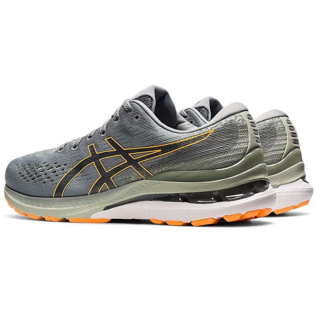 Men's ASICS GEL-KAYANO 28 (Sheet Rock/Orange Pop) - Bauman's Running & Walking Shop