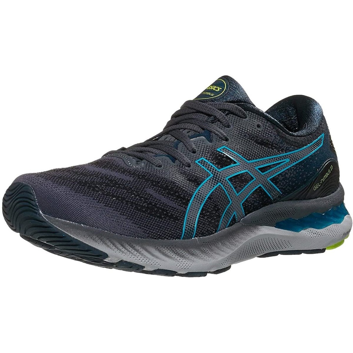 Men's ASICS GEL-NIMBUS 23 (Carrier Grey/Digital Aqua) - Bauman's Running & Walking Shop
