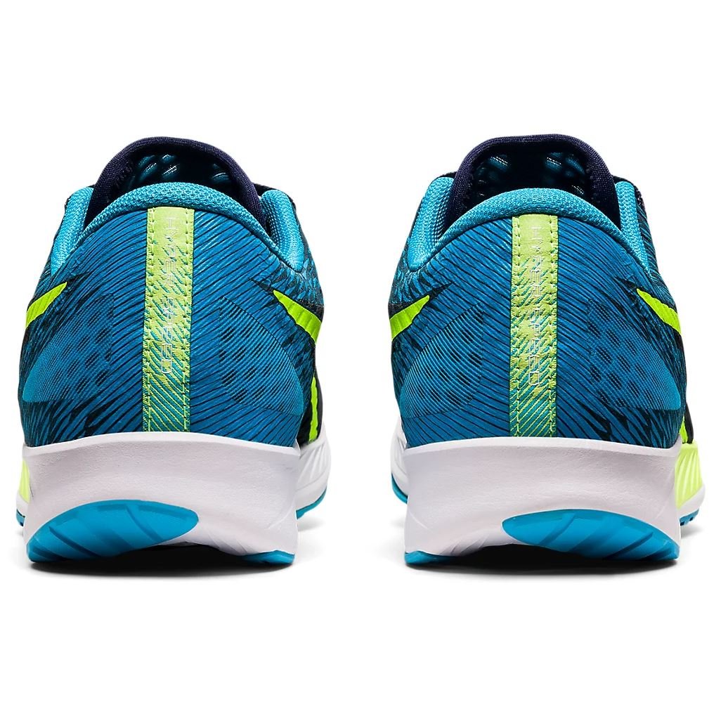 Men's ASICS HYPER SPEED (French Blue/Hazard Green) - Bauman's Running & Walking Shop