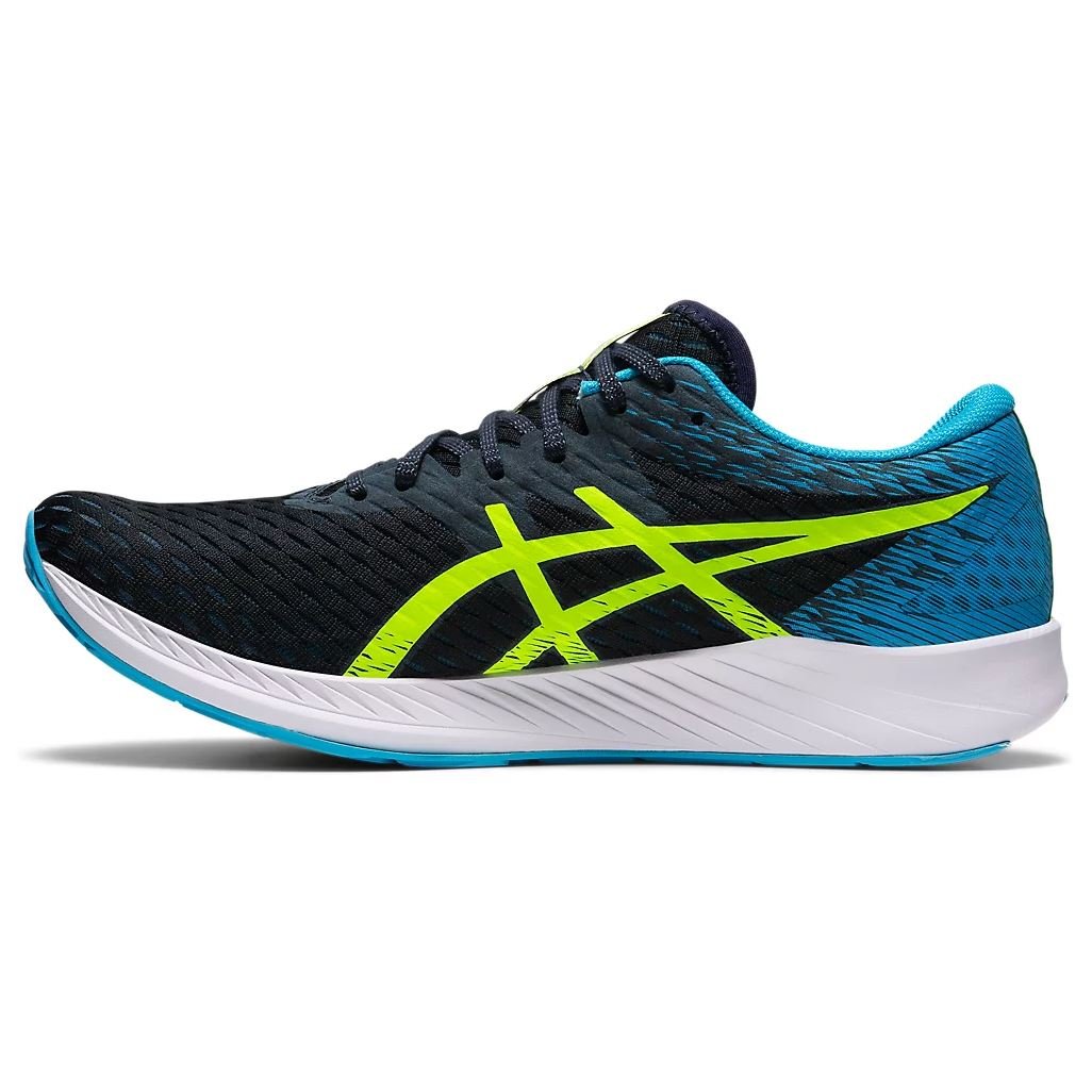 Men's ASICS HYPER SPEED (French Blue/Hazard Green) - Bauman's Running & Walking Shop