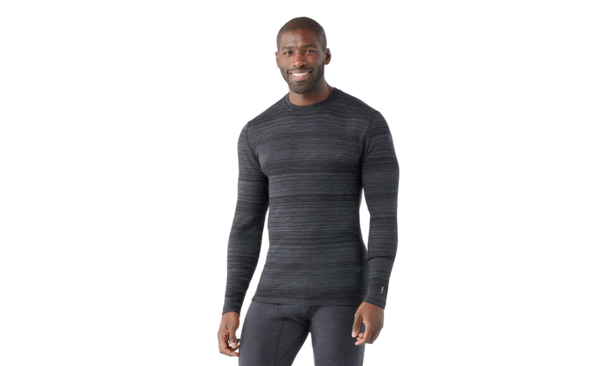 Smartwool Men's Classic Thermal Merino Base Layer Crew - Bauman's Running & Walking Shop