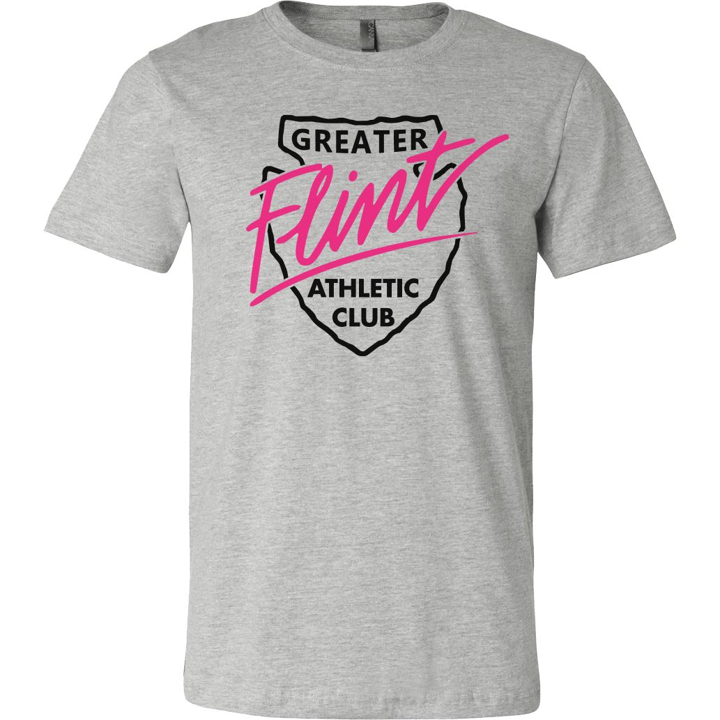Unisex Jersey Tee - GFAC Pink Flint - Bauman's Running & Walking Shop