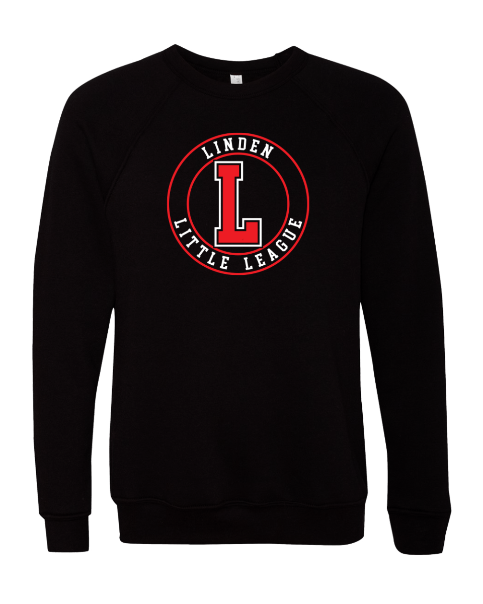 Unisex Sponge Fleece Crewneck Sweatshirt- Linden Little League - Bauman's Running & Walking Shop