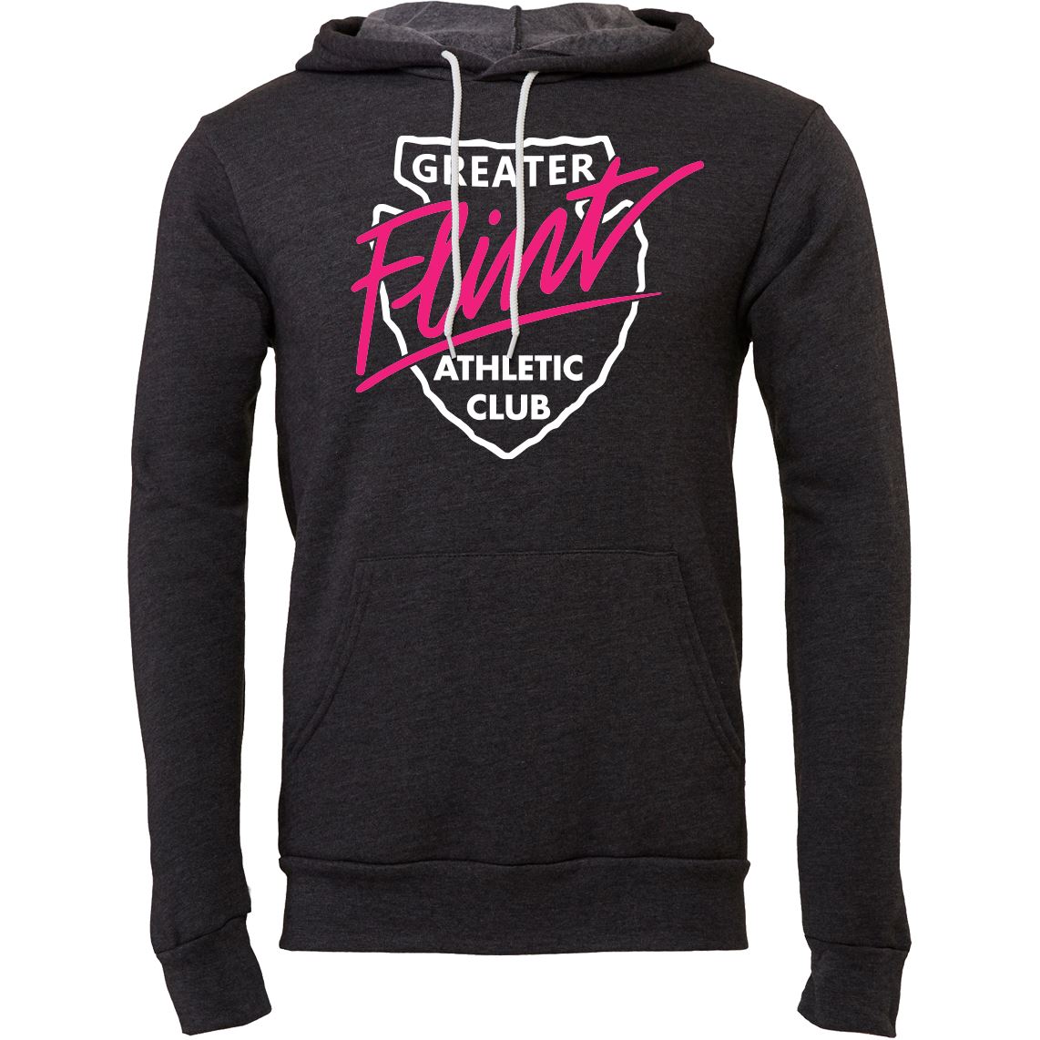 Unisex Sponge Fleece Pullover - GFAC Pink Flint - Bauman's Running & Walking Shop