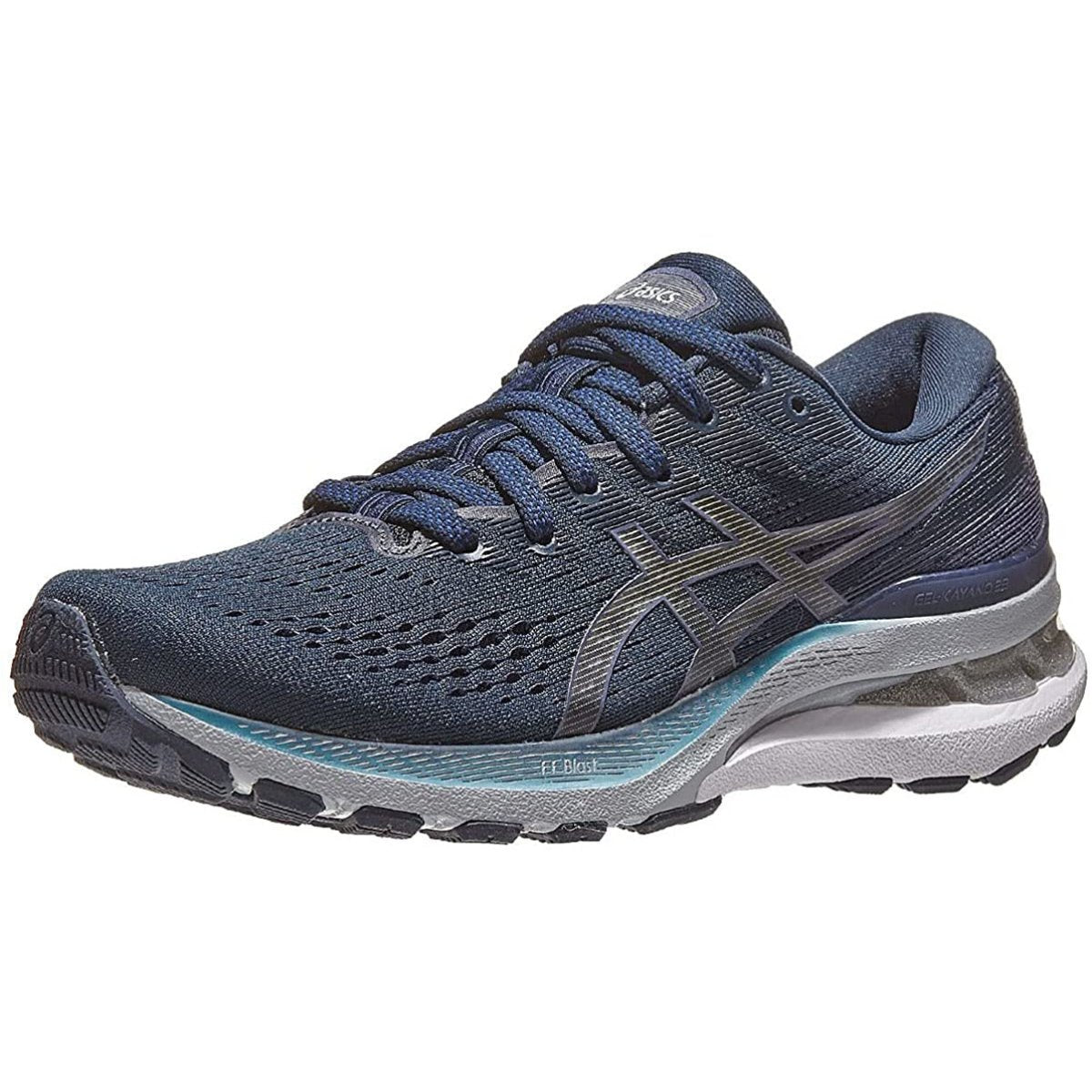 Women's ASICS GEL-KAYANO 28 (French Blue/Thunder Blue) - Bauman's Running & Walking Shop
