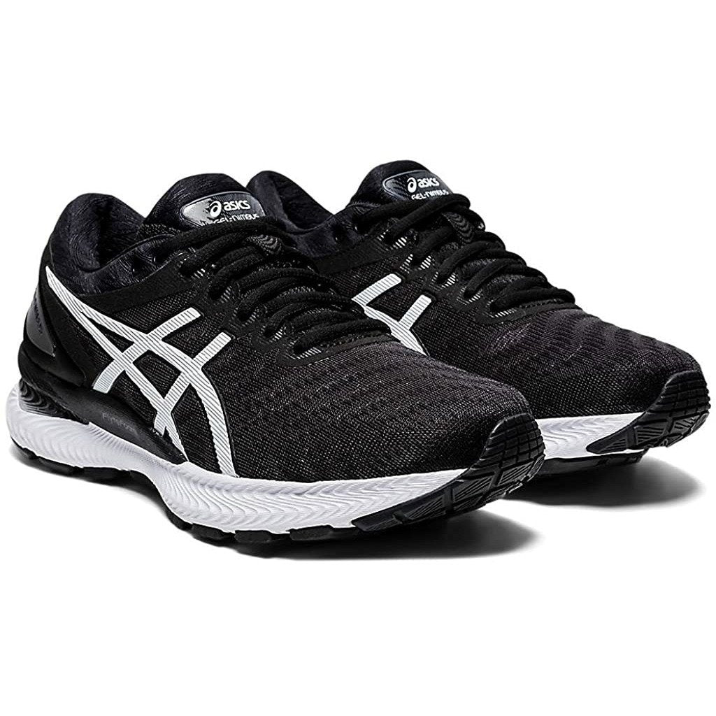 Women's ASICS GEL-NIMBUS 22 (Black/White) - Bauman's Running & Walking Shop