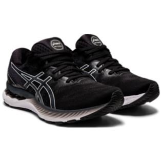 Women's ASICS GEL-NIMBUS 23 (Black/White) - Bauman's Running & Walking Shop