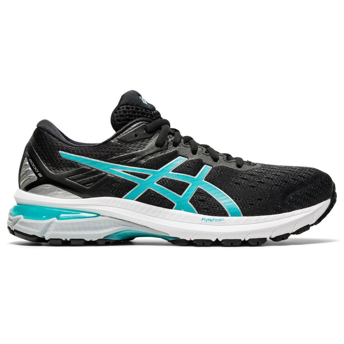 Women's ASICS GT-2000 9 (Black/Techno Cyan) - Bauman's Running & Walking Shop