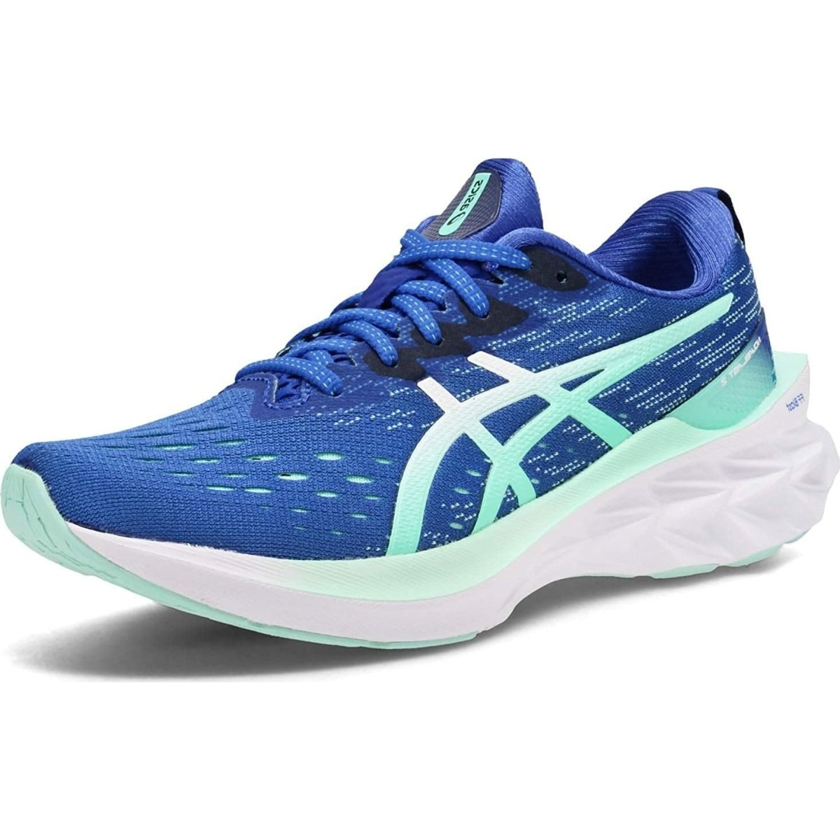 Women's ASICS NOVABLAST 2 (Lapis Lazuli Blue/White) - Bauman's Running & Walking Shop