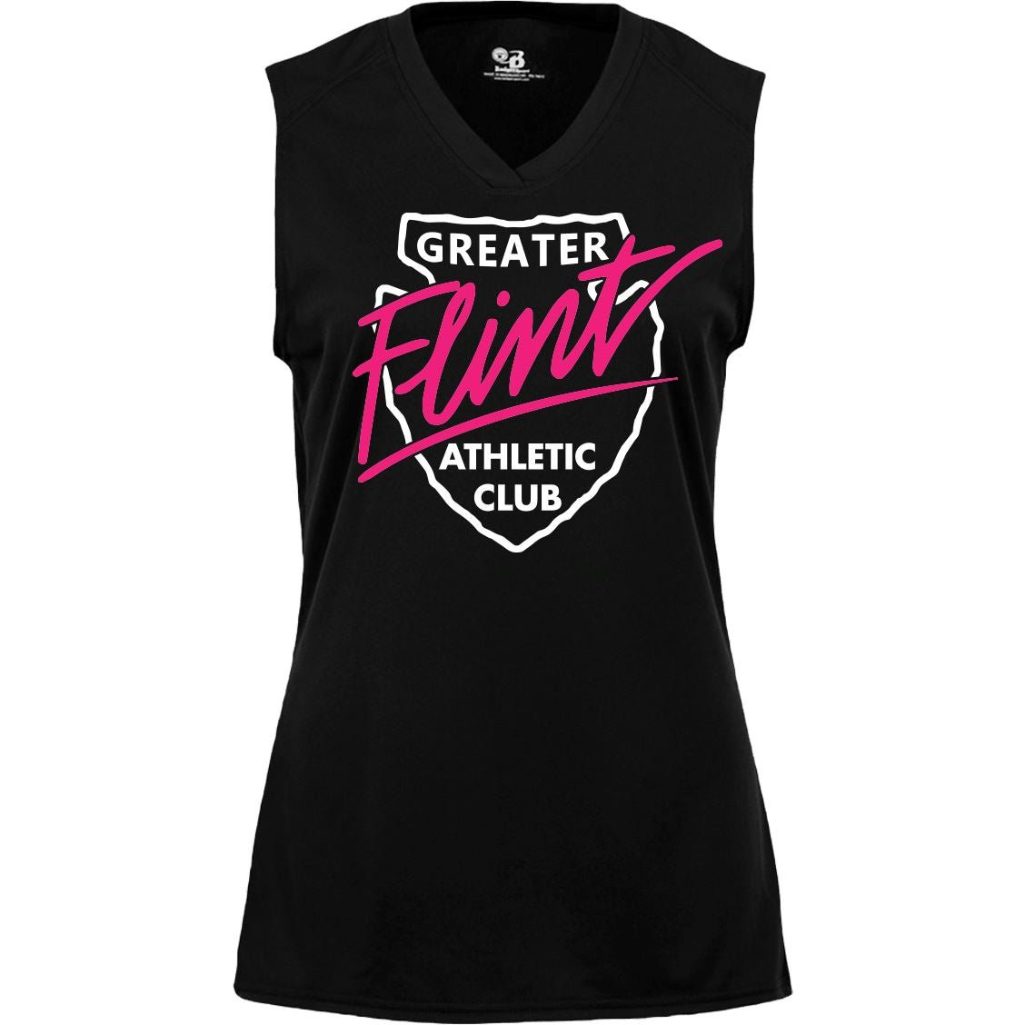 Women's B-Core Black Sleeveless Tee - GFAC Pink Flint