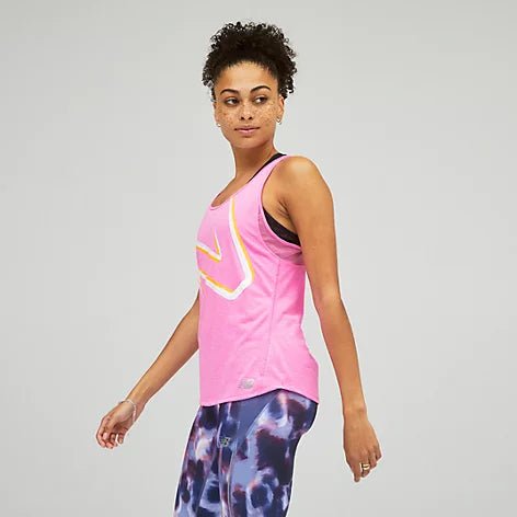 Women's New Balance Printed Impact Run Tank - Bauman's Running & Walking Shop