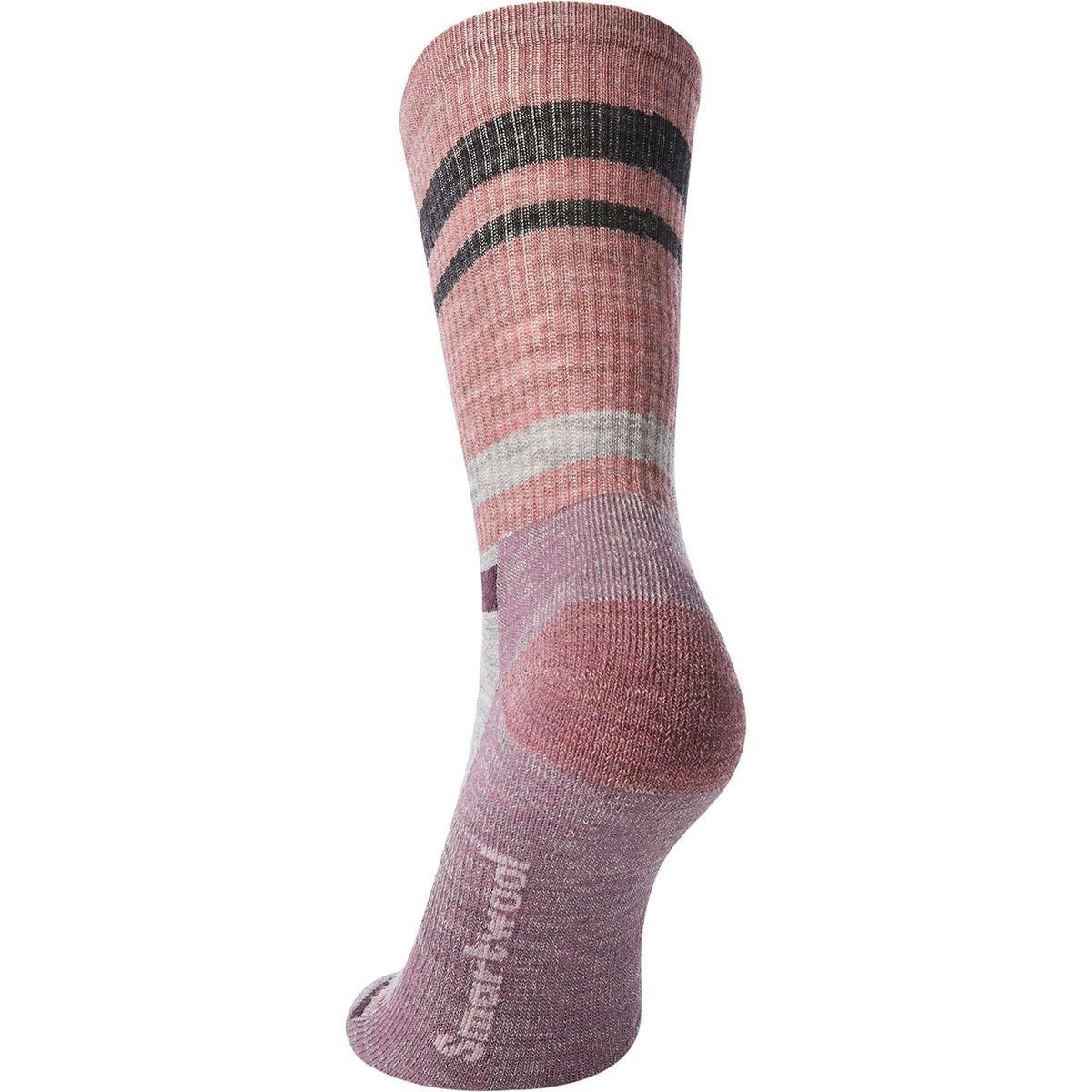 Women's Smartwool Hike Striped Light Crew Sock - Bauman's Running & Walking Shop
